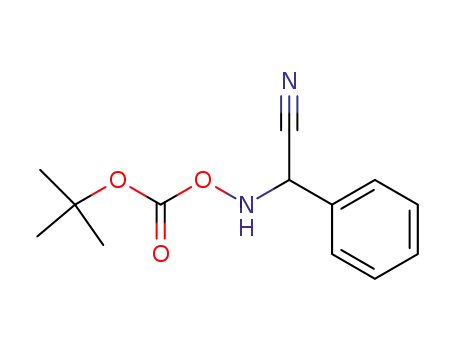 Molecular Structure of 80994-44-1 (Benzeneacetonitrile, a-[[[(1,1-dimethylethoxy)carbonyl]oxy]amino]-)