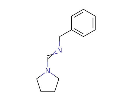 Benzyl-[1-pyrrolidin-1-yl-meth-(E)-ylidene]-amine