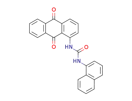 Molecular Structure of 10258-79-4 (Urea, N-(9,10-dihydro-9,10-dioxo-1-anthracenyl)-N'-1-naphthalenyl-)