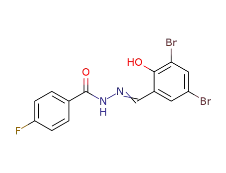 4-fluoro-N'-(3,5-dibromo-2-hydroxybenzylidene)benzohydrazide