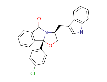 (3S,9bR)-3-((1H-indol-3-yl)methyl)-9b-(4-chlorophenyl)-2,3-dihydrooxazolo[2,3-a]isoindol-5(9bH)-one