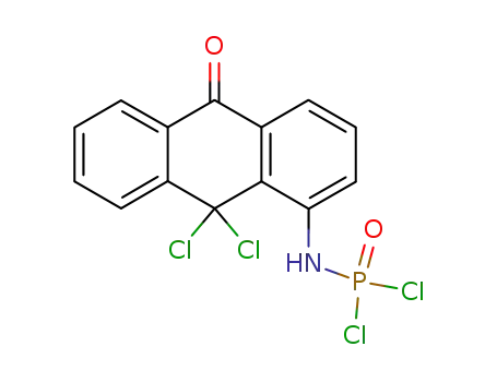 1-dichlorophosphorylamino-9,9-dichloro-10-anthrone