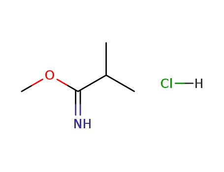 Molecular Structure of 39739-60-1 (METHYL 2-METHYLPROPANIMIDIC ACID HYDROCHLORIDE)