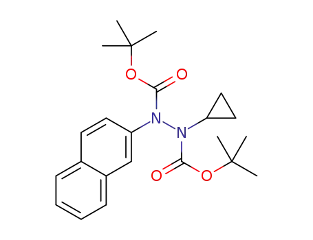 di-tert-butyl 1-cyclopropyl-2-(naphthalen-2-yl)hydrazine-1,2-dicarboxylate