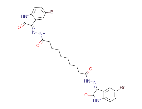 decanedioic acid bis-(5-bromo-2-oxo-indolin-3-ylidenehydrazide)
