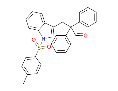 2,2-diphenyl-3-(1-tosyl-1H-indol-3-yl)propanal