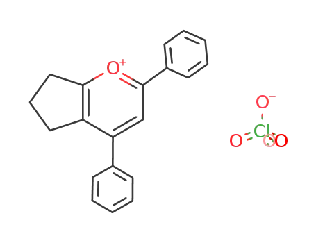 Molecular Structure of 21016-30-8 (5H-Cyclopenta[b]pyrylium, 6,7-dihydro-2,4-diphenyl-, perchlorate)