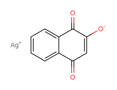 1,6-Naphthoquinone, 2-hydroxy-, silver deriv.