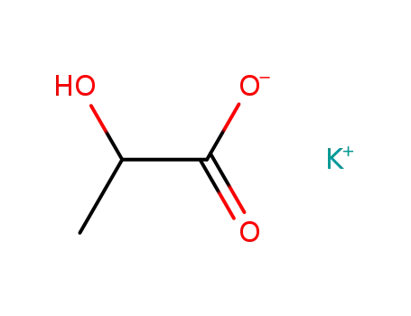 Molecular Structure of 996-31-6 (Potassium lactate)