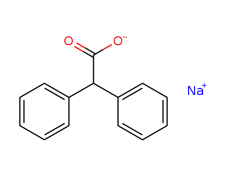Molecular Structure of 1716-11-6 (Benzeneacetic acid, a-phenyl-, sodium salt)