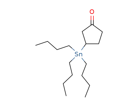 Molecular Structure of 94726-41-7 (Cyclopentanone, 3-(tributylstannyl)-)