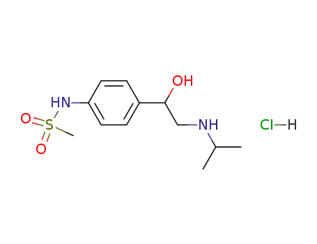 Methanesulfonamide,N-[4-[1-hydroxy-2-[(1-methylethyl)amino]ethyl]phenyl]-, hydrochloride (1:1)