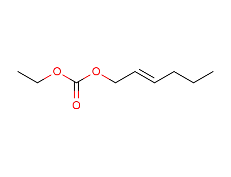 Molecular Structure of 120989-95-9 (Carbonic acid, ethyl 2-hexenyl ester, (E)-)
