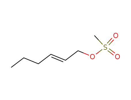 Molecular Structure of 99704-81-1 (2-Hexen-1-ol, methanesulfonate, (2E)-)