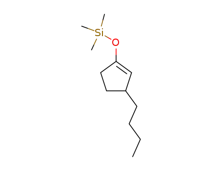 Molecular Structure of 108643-82-9 (Silane, [(3-butyl-1-cyclopenten-1-yl)oxy]trimethyl-)