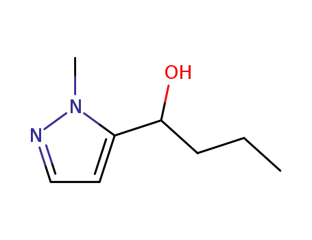 Molecular Structure of 92525-22-9 (1H-Pyrazole-5-methanol, 1-methyl-a-propyl-)