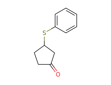 Molecular Structure of 75717-34-9 (Cyclopentanone, 3-(phenylthio)-)