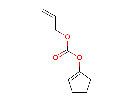 Molecular Structure of 86950-87-0 (Carbonic acid, 1-cyclopenten-1-yl 2-propenyl ester)