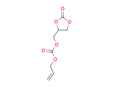 Molecular Structure of 80403-20-9 (Carbonic acid, (2-oxo-1,3-dioxolan-4-yl)methyl 2-propenyl ester)