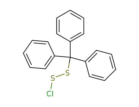 Molecular Structure of 35572-83-9 (CHLORO TRIPHENYLMETHYL DISULFIDE  98)