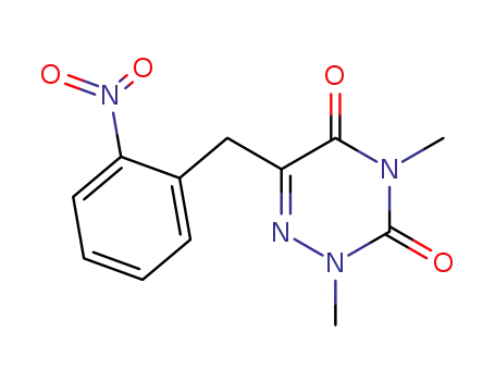 2,4-dimethyl-6-(2-nitrobenzyl)-3,5-dioxo-2,3,4,5-tetrahydro-as-triazine