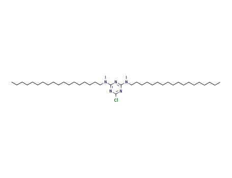 Molecular Structure of 16666-02-7 (1,3,5-Triazine-2,4-diamine, 6-chloro-N,N'-dimethyl-N,N'-dioctadecyl-)