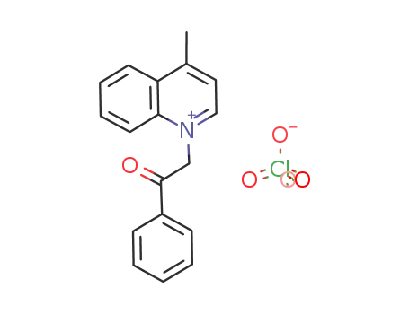 4-Methyl-1-(2-oxo-2-phenyl-ethyl)-quinolinium; perchlorate