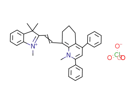1-Methyl-2,4-diphenyl-8-<2-(1,3,3-trimethylindolin-2-ylidene)vinyl>-5,6,7,8-tetrahydroquinolinium Perchlorate