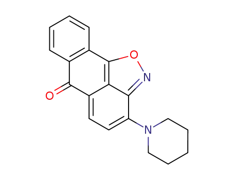 3-piperidinoanthra<1,9-c,d>isoxazol-6-one