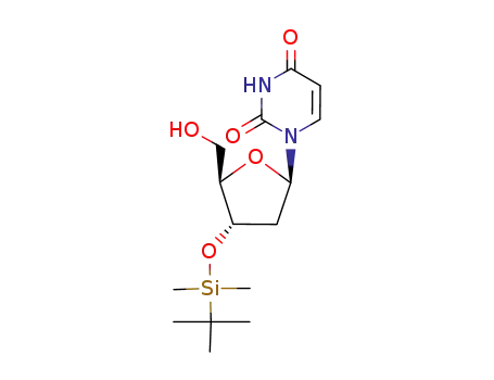 1-((2R,4S,5R)-4-((tert-butyldimethylsilyl)oxy)-5-(hydroxymethyl)tetrahydrofuran-2-yl)pyrimidine-2,4(1H,3H)-dione