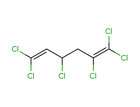 Molecular Structure of 97985-59-6 (1,5-Hexadiene, 1,1,2,4,6,6-hexachloro-)