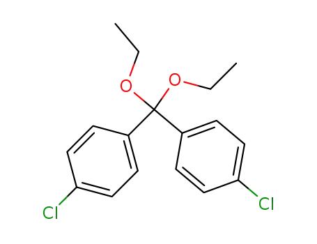 Molecular Structure of 116545-06-3 (Benzene, 1,1'-(diethoxymethylene)bis[4-chloro-)