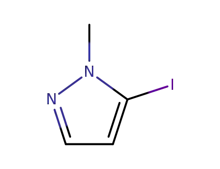 Molecular Structure of 34091-51-5 (5-IODO-1-METHYL-1H-PYRAZOLE)