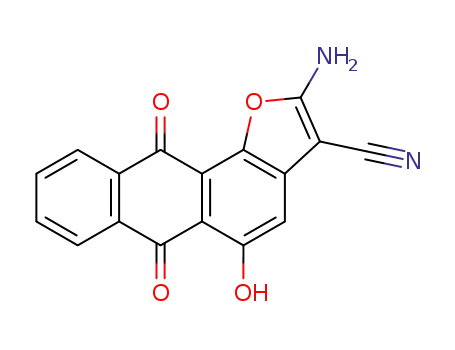 2-amino-3-cyano-5-hydroxyanthra<1,2-b>furan-6,11-dione