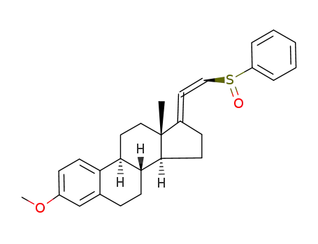 (8R,9S,13S,14S)-17-Benzenesulfinylvinylidene-3-methoxy-13-methyl-7,8,9,11,12,13,14,15,16,17-decahydro-6H-cyclopenta[a]phenanthrene