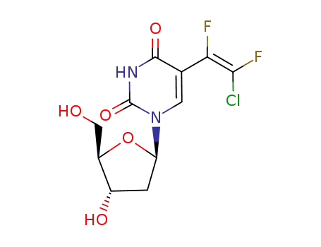 (E)-5-(2-chloro-1,2-difluorovinyl)-2'-deoxyuridine