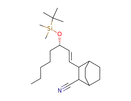 3-[(E)-(S)-3-(tert-Butyl-dimethyl-silanyloxy)-oct-1-enyl]-bicyclo[2.2.2]octane-2-carbonitrile