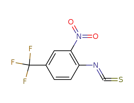 Molecular Structure of 137935-40-1 (Benzene, 1-isothiocyanato-2-nitro-4-(trifluoromethyl)- (9CI))