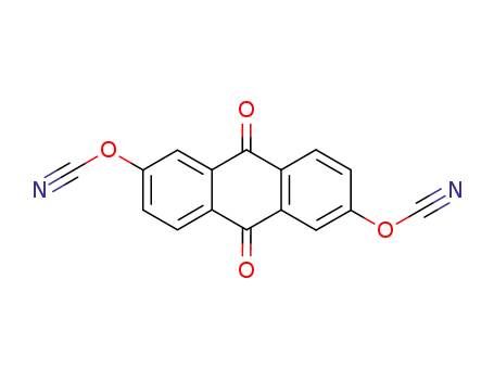 Molecular Structure of 143814-17-9 (Cyanic acid, 9,10-dihydro-9,10-dioxo-2,6-anthracenediyl ester)