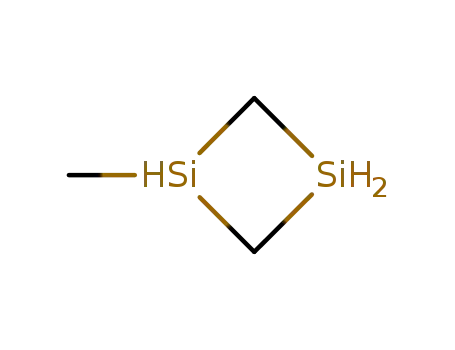 Molecular Structure of 80540-80-3 (1,3-Disilacyclobutane, 1-methyl-)