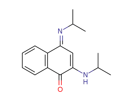 Molecular Structure of 86614-20-2 (1(4H)-Naphthalenone, 2-[(1-methylethyl)amino]-4-[(1-methylethyl)imino]-)
