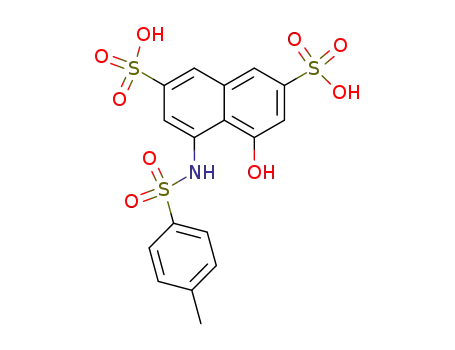 Molecular Structure of 6860-97-5 (4-hydroxy-5-[[(p-tolyl)sulphonyl]amino]naphthalene-2,7-disulphonic acid)
