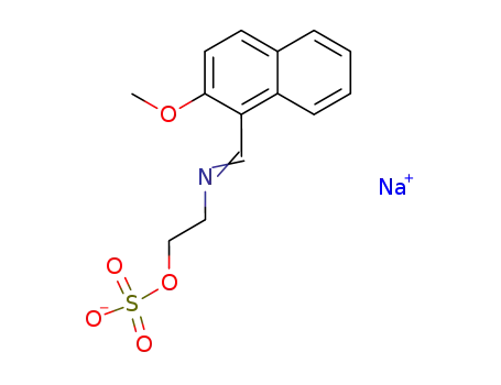 2-Methoxy-1-naphthalideneiminoethyl hydrogen sulfate sodium salt