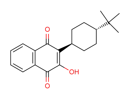 Molecular Structure of 86790-29-6 (3-(4-tert-butylcyclohexyl)-4-hydroxynaphthalene-1,2-dione)