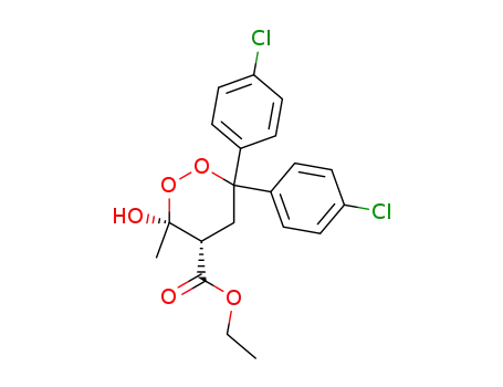 ethyl cis-6,6-bis(4-chlorophenyl)-3-hydroxy-3-methyl-1,2-dioxane-4-carboxylate