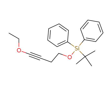 Molecular Structure of 112793-76-7 (Silane, (1,1-dimethylethyl)[(4-ethoxy-3-butynyl)oxy]diphenyl-)