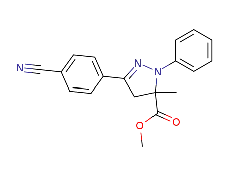 5-(4-Cyano-phenyl)-3-methyl-2-phenyl-3,4-dihydro-2H-pyrazole-3-carboxylic acid methyl ester