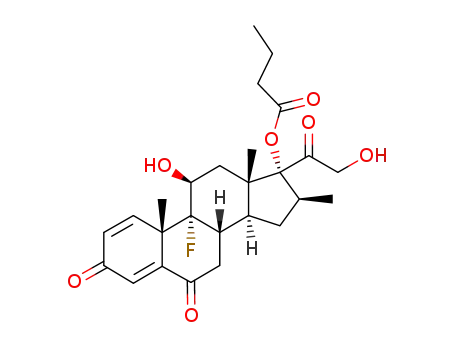 9α-fluoro-11β,17α,21-trihydroxy-16β-methyl-1,4-pregnadiene-3,6,20-trione 17-butyrate