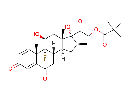 9α-fluoro-11β,17α,21-trihydroxy-16β-methyl-1,4-pregnadiene-3,6,20-trione 21-trimethylacetate