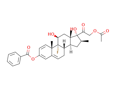 9α-fluoro-3,11β,17α,21-tetrahydroxy-16β-methyl-1,3,5-pregnatriene-20-one 21-acetate 3-benzoate